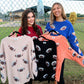 Sequin Football Corded Crews