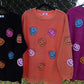 Jack-o’-lantern Sequin Corded Crews