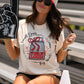 Red Small Town Big Spirit Tee