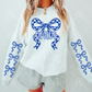 Preppy mascot bow sweatshirt YOUTH- Multiple Options
