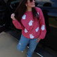 Ghost Bow Sequin Corded Crews
