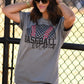 Checkered Baseball Mama Tee
