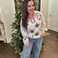 Sequin Santa Gifts Pullover