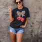 Leopard Bow Cherry Tee