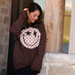 Checkered Smiley Sweatshirt