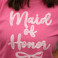 Maid Of Honor Lace Bow Tee