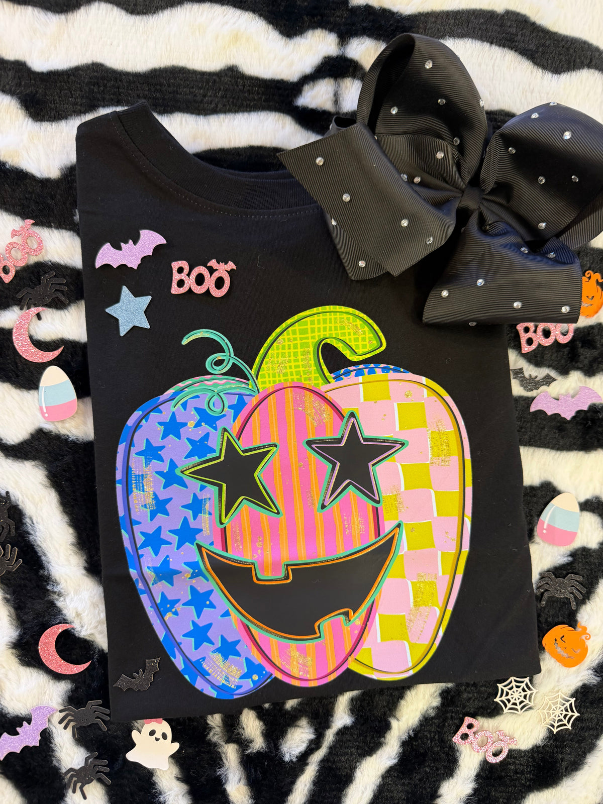 Girls Funky Pumpkin Tee