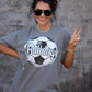 Custom Faux Glitter Soccer Tee