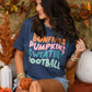 Bonfires Pumpkins Sweaters Football Tee