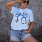 Floral Stethoscope Tee