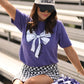 **SALE** RTS Purple Game Day Bow Tee