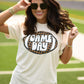 Game Day Checkered Football Tee