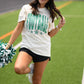 Green Football Stars Tee