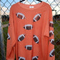 Sequin Football Corded Crews