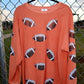 (MULTI COLOR) Sequin Basketball Corded Crews