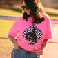 Checkered Bronc Card Tee