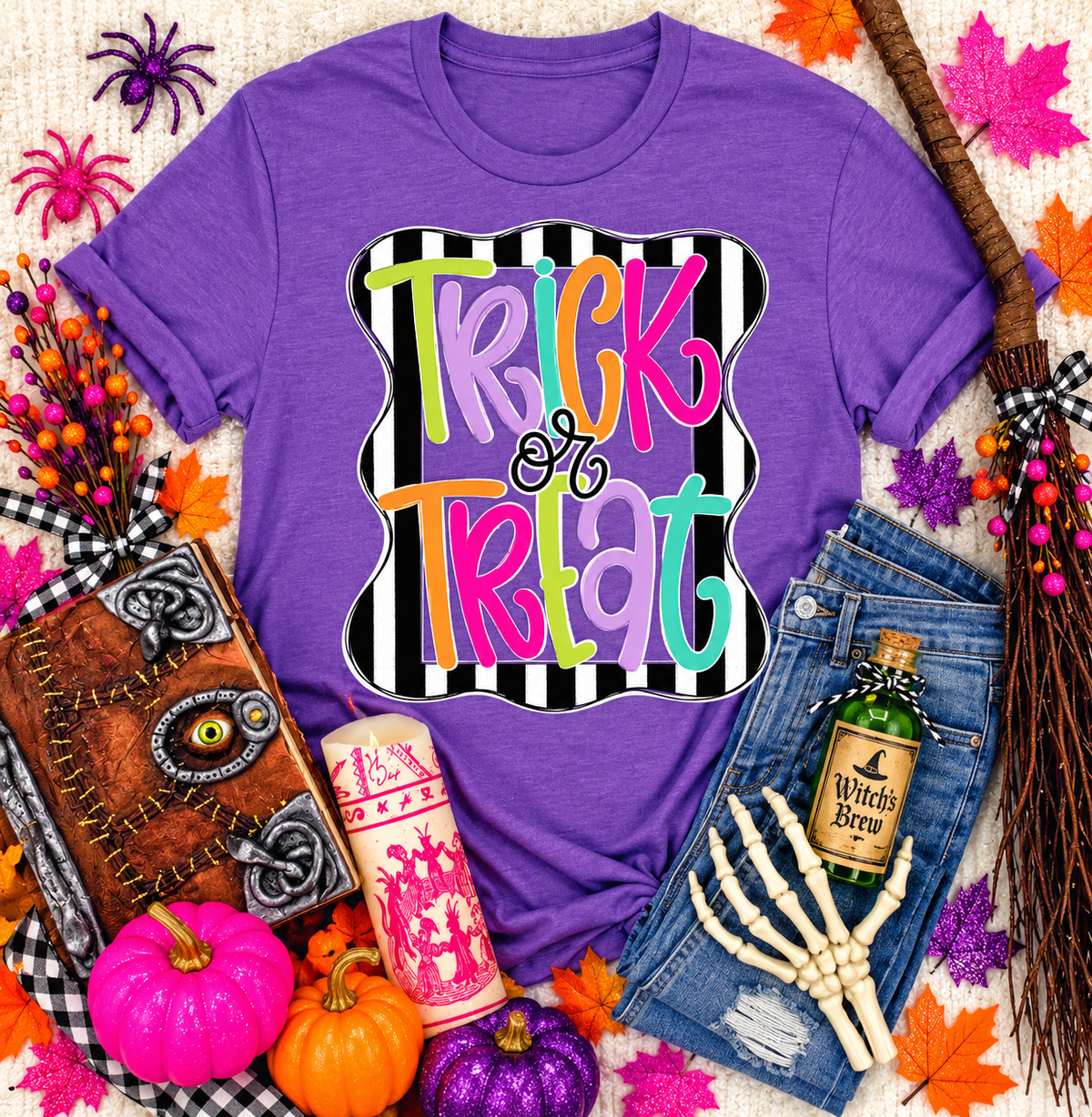 Trick Or Treat Stripe Tee *WEEKEND SALE*
