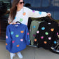 Multicolor Pumpkin Sequin Corded Crews