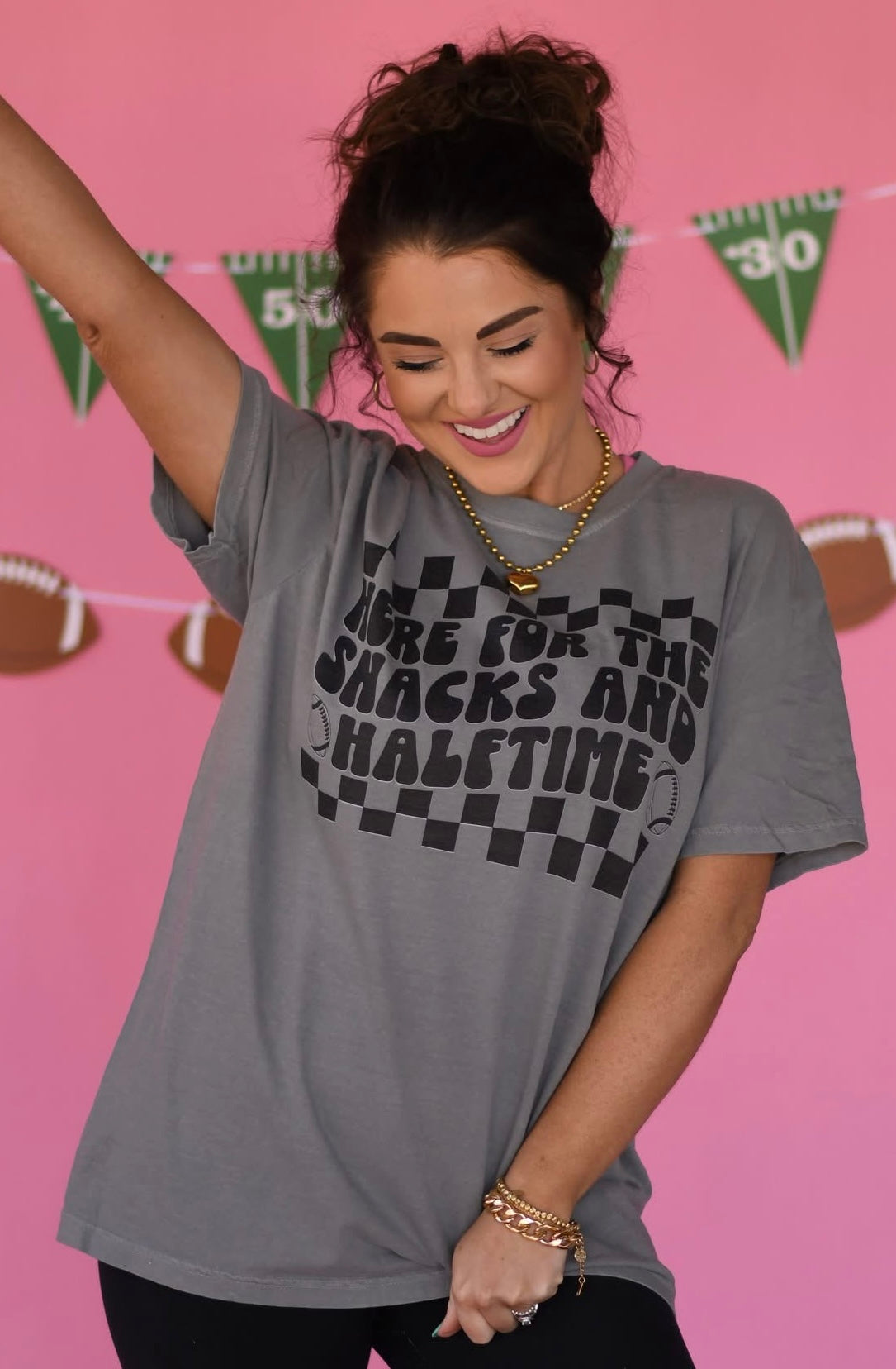 Here For The Snacks and Halftime Long Sleeve/Tee