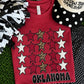 Oklahoma Crimson Leopard Stars Tee