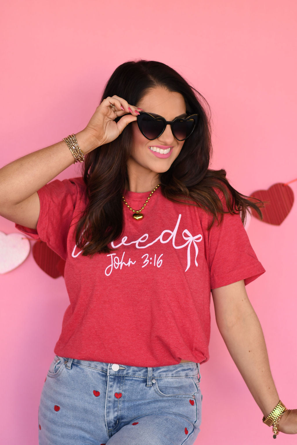 RTS Loved John 3:16 Bow Tee