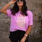 Love Like Jesus Check Crop/Tee