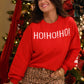 Red Merry Christmas Ho Ho Ho Sweater *CIJ SPECIAL*