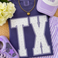 TX Purple Floral State Tee