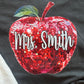 Custom Teacher Disco Apple Tee