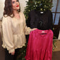 Metallic Babydoll Tops