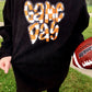 Orange Checkered Game Day Patch Corded Crew