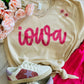 Iowa Faux Tinsel Tee