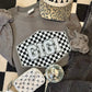 Gigi Checkered Tee/Sweatshirt