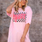 Moody Checkered Tee