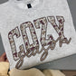 Camo cozy season tee or sweatshirt
