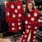 RTS Red Santa Sequin Textured Set