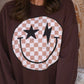 Checkered Smiley Sweatshirt