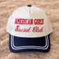 American Girly Social Club Navy Stripe Hat