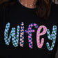 Wifey Checkered Tee