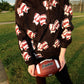 Chenille Football Bow Corded Crew