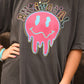 Antisocial Neon Smiley Tee