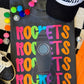 Rockets Neon Mascot Tee
