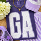 GA Purple Floral State Tee