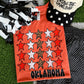 Oklahoma Orange Leopard Stars Tee