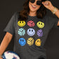 Neon Volleyballs And Smileys Tee