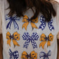 Purple and Gold Bows Tee