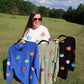 Multicolor Pumpkin Sequin Corded Crews