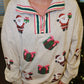 Sequin Santa Gifts Pullover