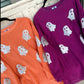 Orange Glitter Ghost Corded Crew