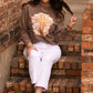 Gold Smudge Cross Tee/Long Sleeve